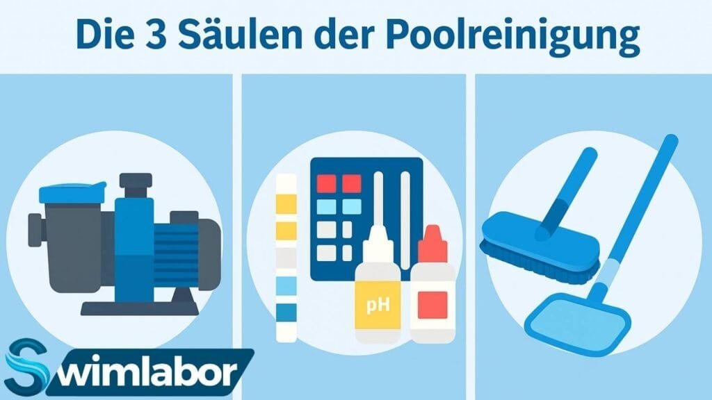 Säulen der Poolreinigung
